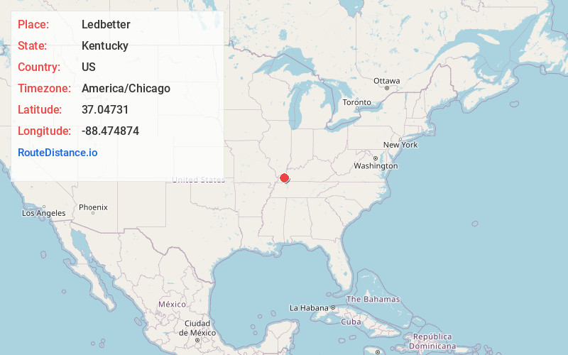 Map of Ledbetter