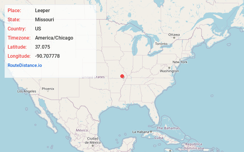 Map of Leeper