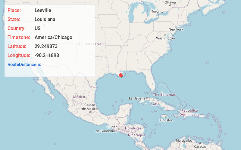 Map of Leeville