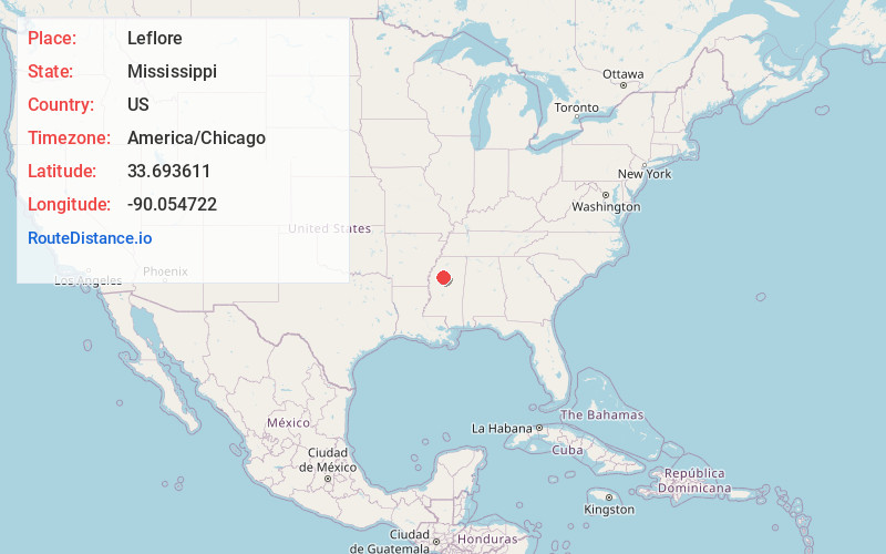 Map of Leflore