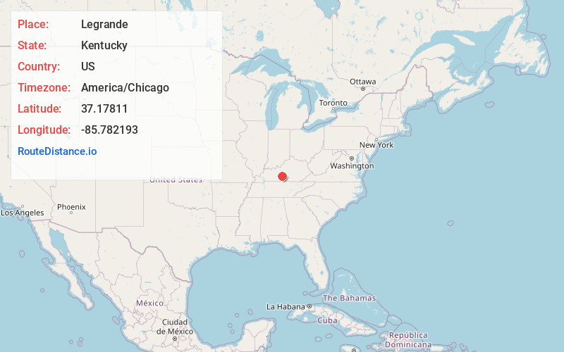 Map of Legrande