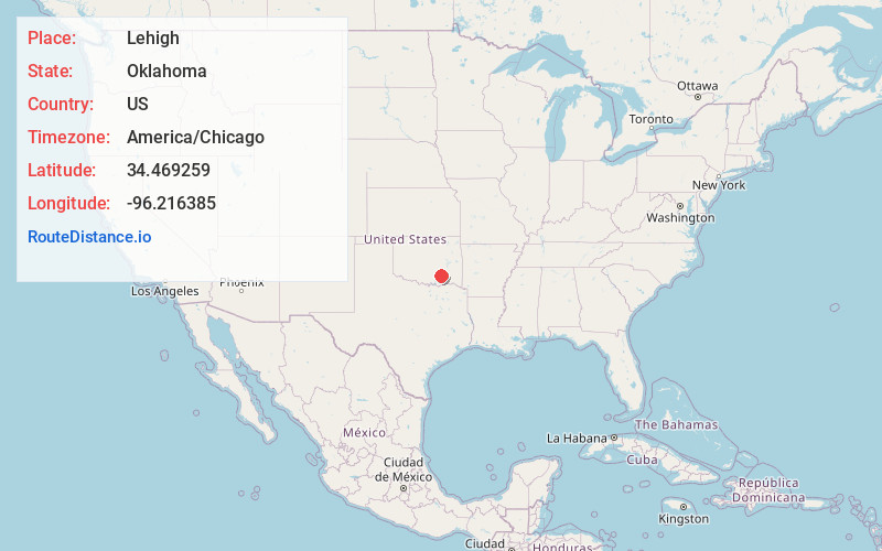 Map of Lehigh