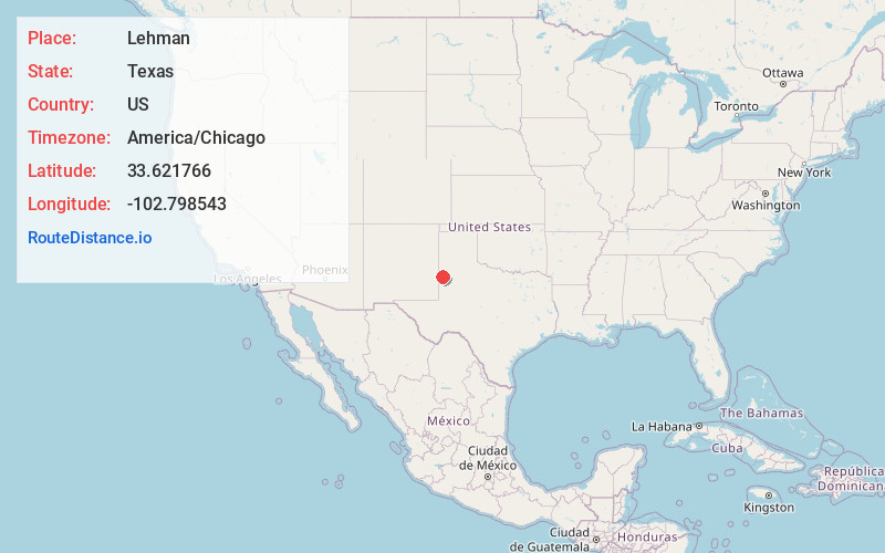 Map of Lehman
