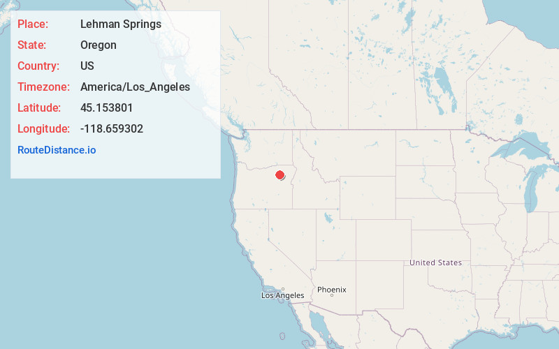 Map of Lehman Springs