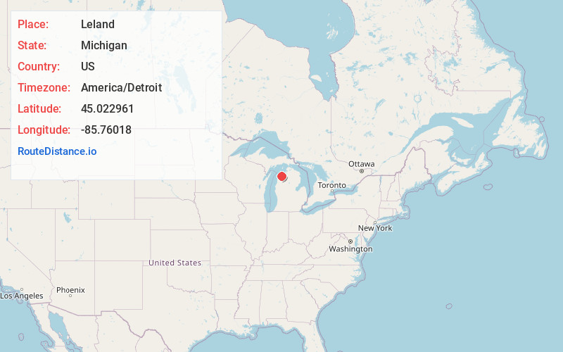 Map of Leland