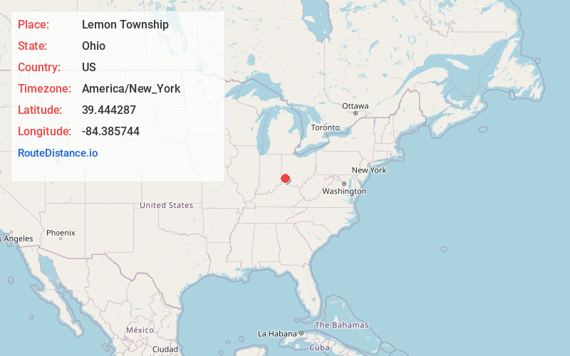 Map of Lemon Township