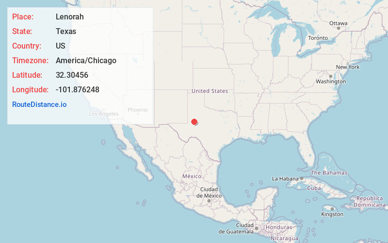 Map of Lenorah