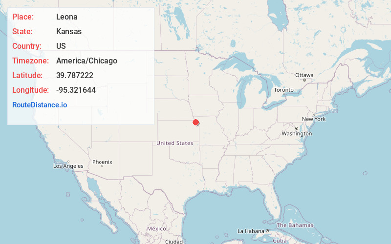 Map of Leona