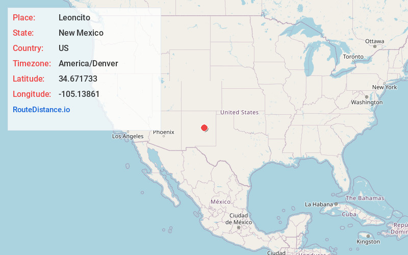 Map of Leoncito