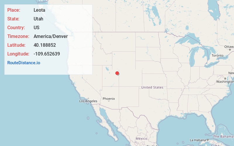 Map of Leota