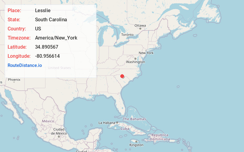 Map of Lesslie