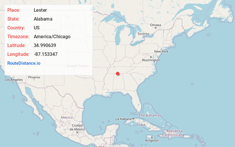 Map of Lester