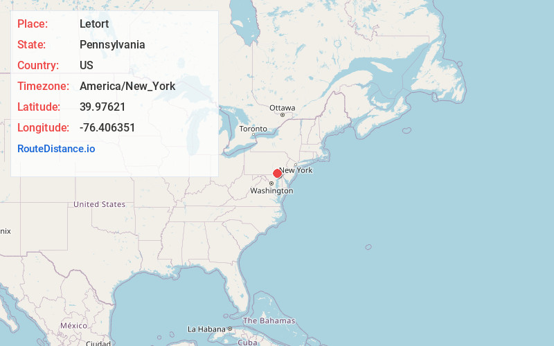 Map of Letort