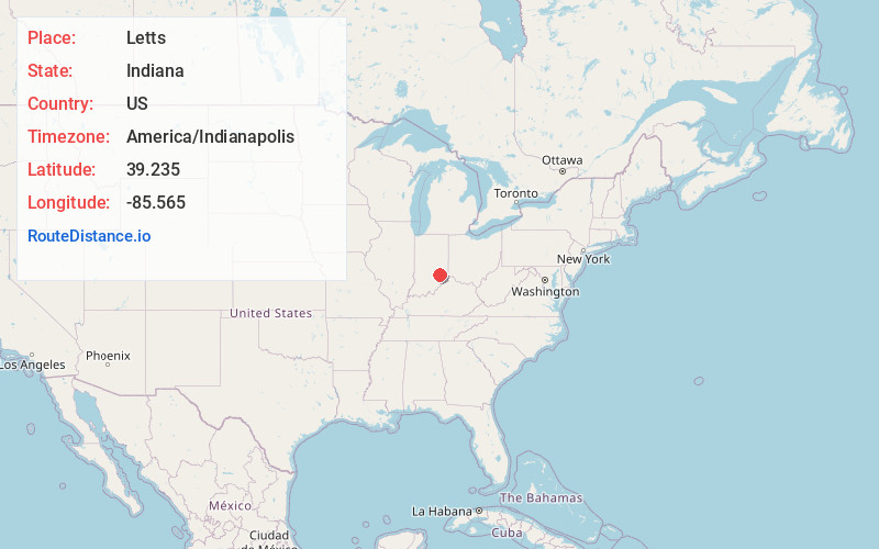 Map of Letts