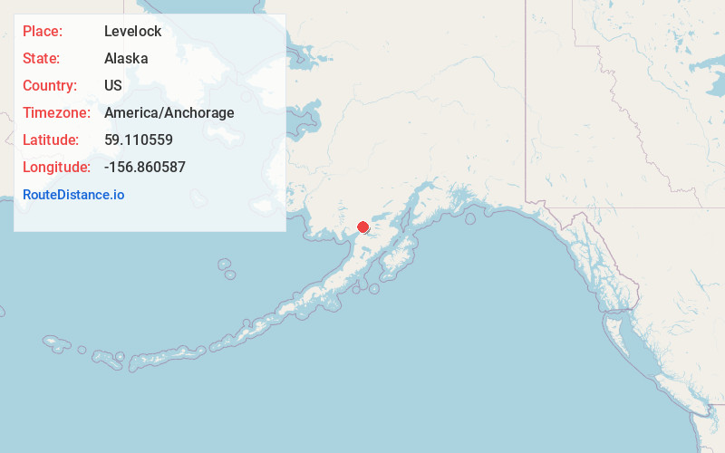 Map of Levelock