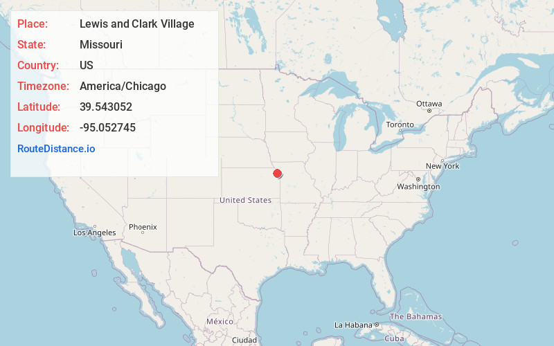 Map of Lewis and Clark Village