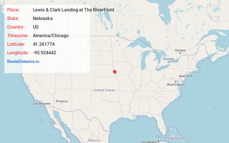 Map of Lewis & Clark Landing at The RiverFront