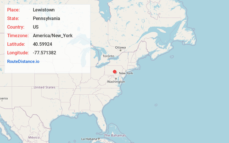 Map of Lewistown