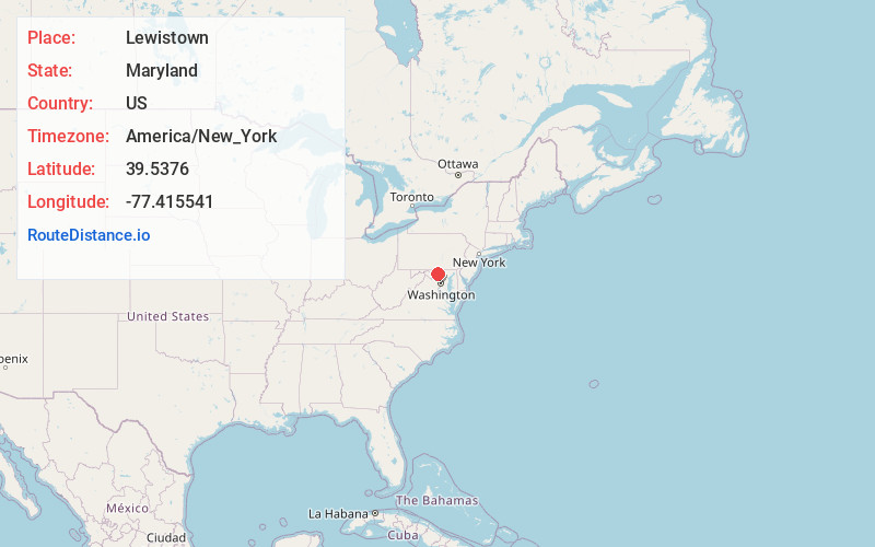 Map of Lewistown