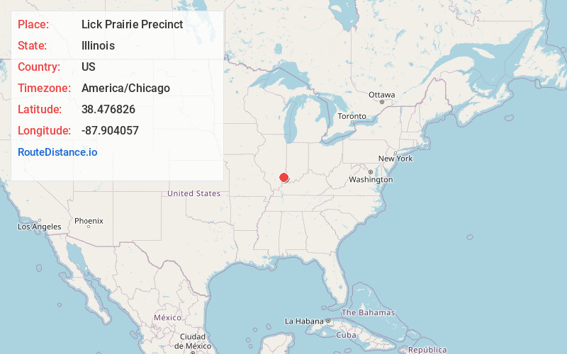 Map of Lick Prairie Precinct