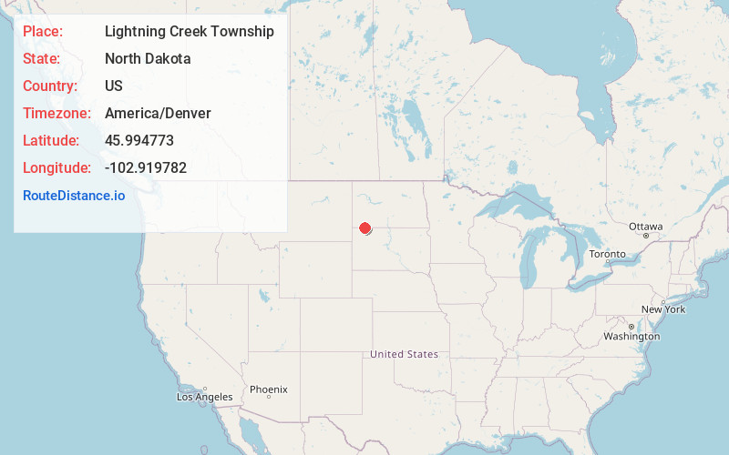Map of Lightning Creek Township