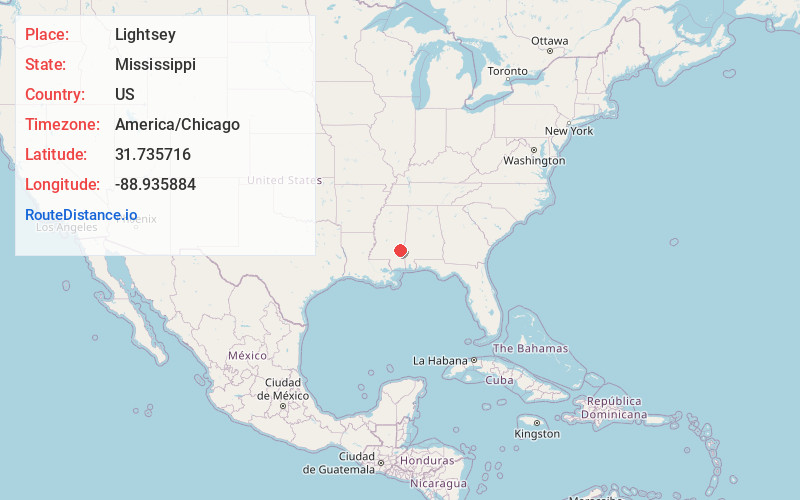 Map of Lightsey