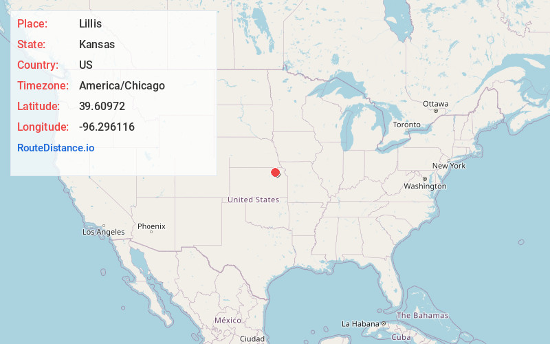 Map of Lillis