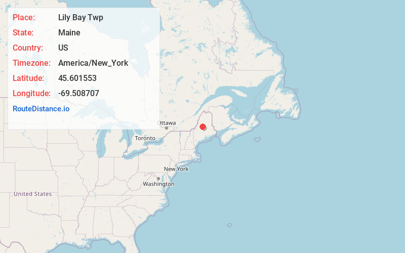 Map of Lily Bay Twp