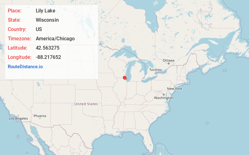 Map of Lily Lake