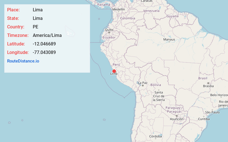 Map of Lima