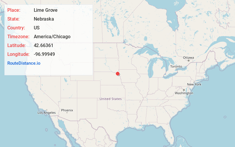 Map of Lime Grove