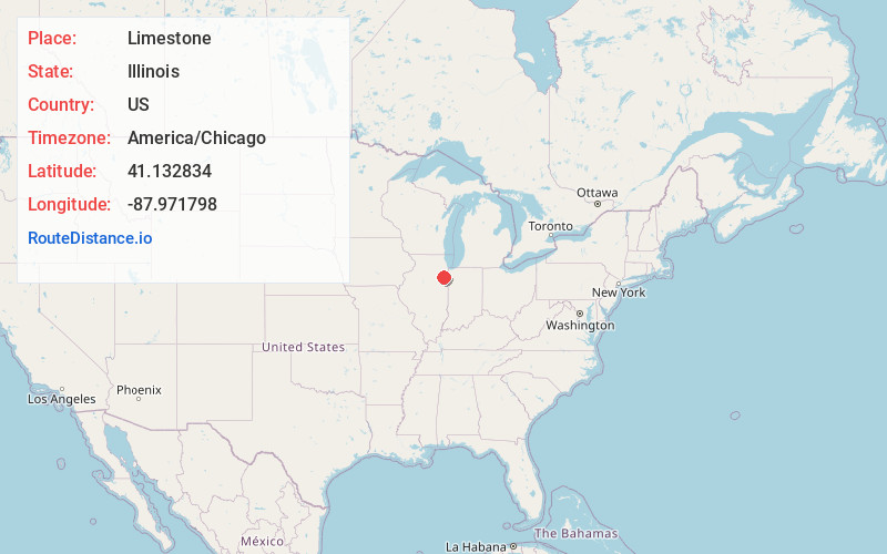 Map of Limestone