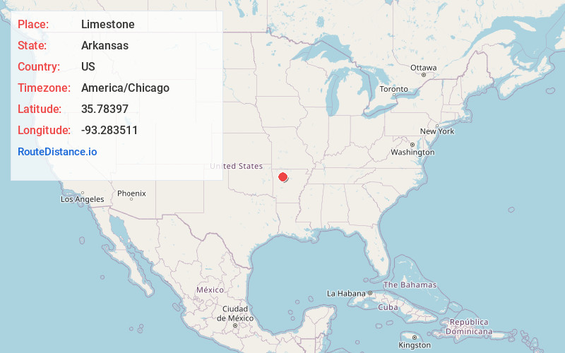 Map of Limestone