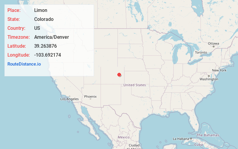 Map of Limon