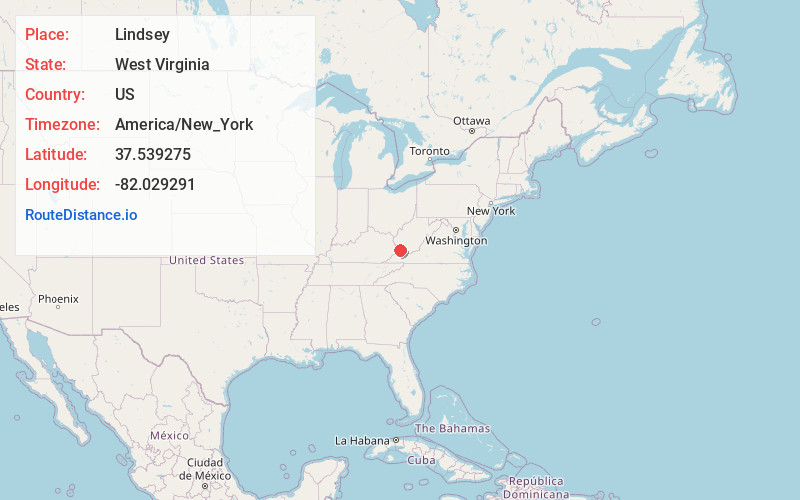 Map of Lindsey