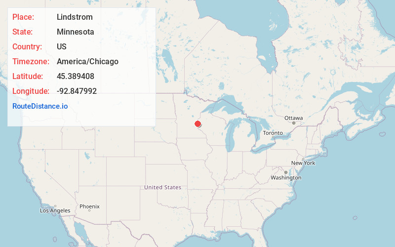 Map of Lindstrom