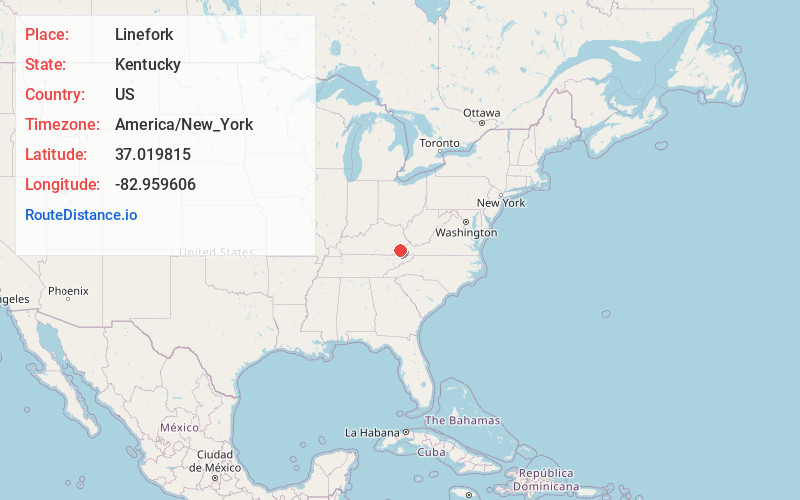 Map of Linefork
