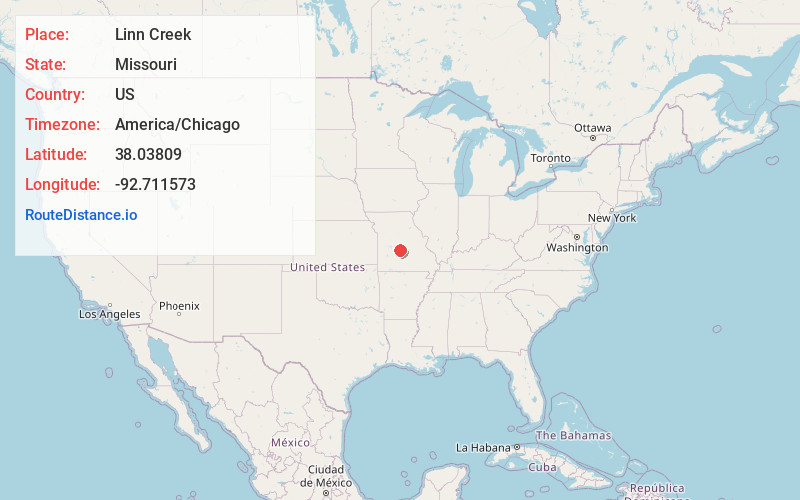 Map of Linn Creek