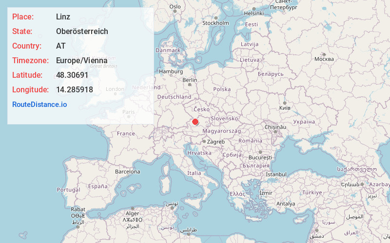 Map of Linz