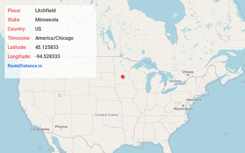 Map of Litchfield