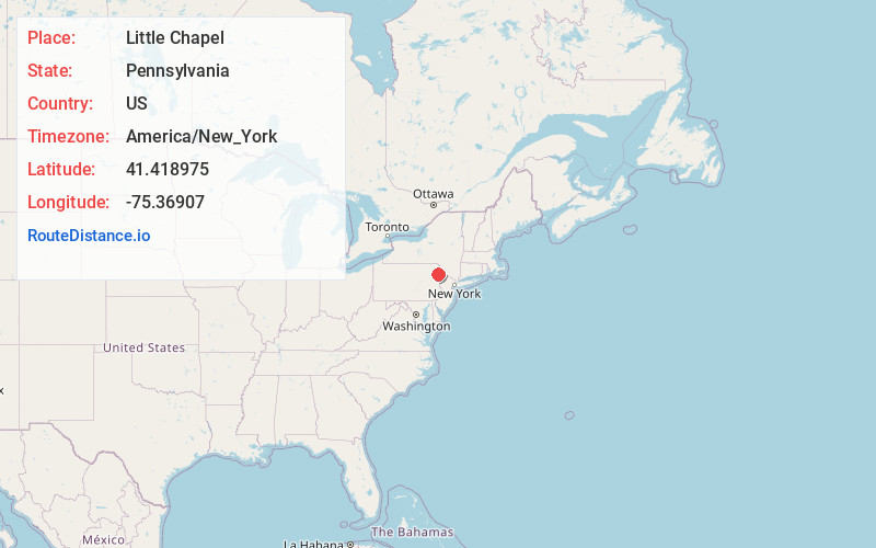 Map of Little Chapel