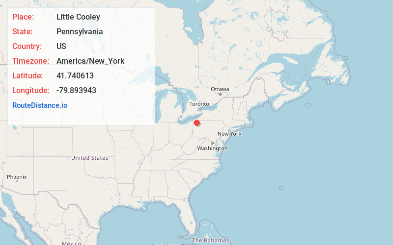 Map of Little Cooley
