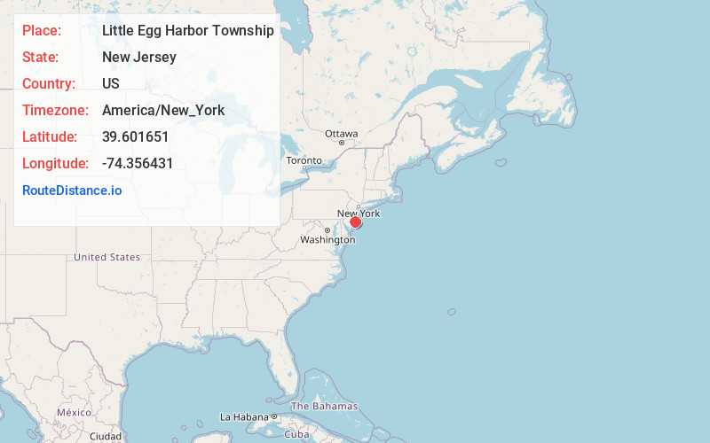 Map of Little Egg Harbor Township