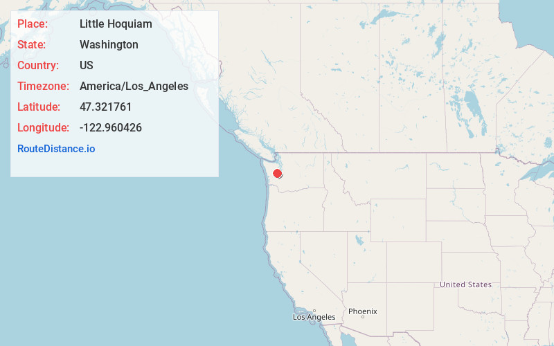 Map of Little Hoquiam