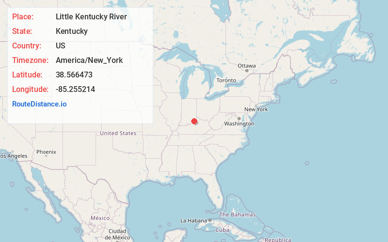 Map of Little Kentucky River