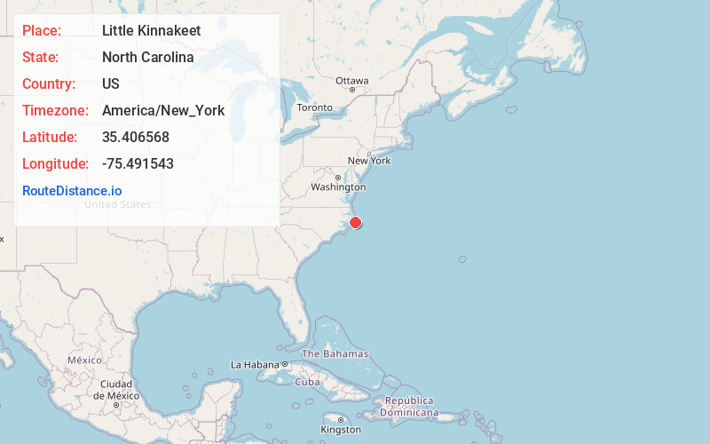 Map of Little Kinnakeet