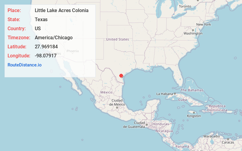 Map of Little Lake Acres Colonia