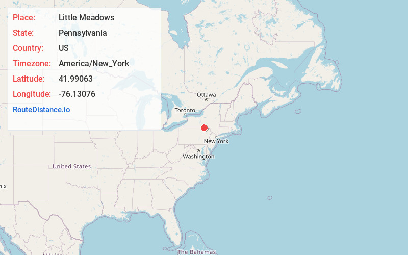 Map of Little Meadows