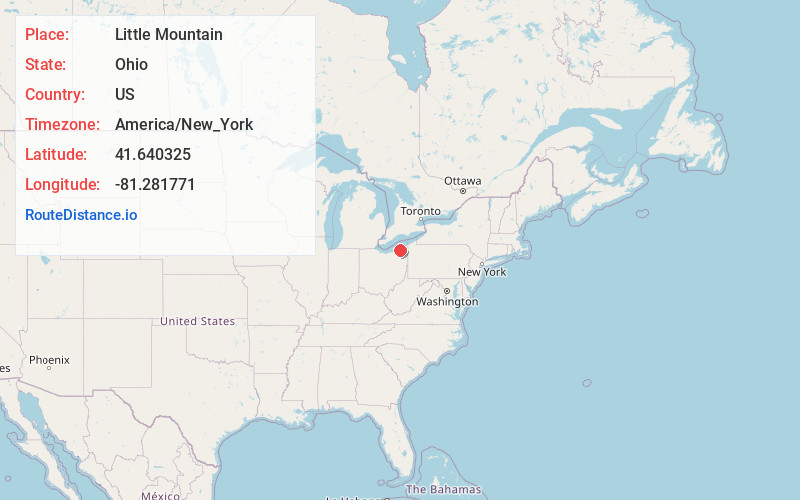 Map of Little Mountain