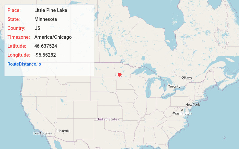 Map of Little Pine Lake